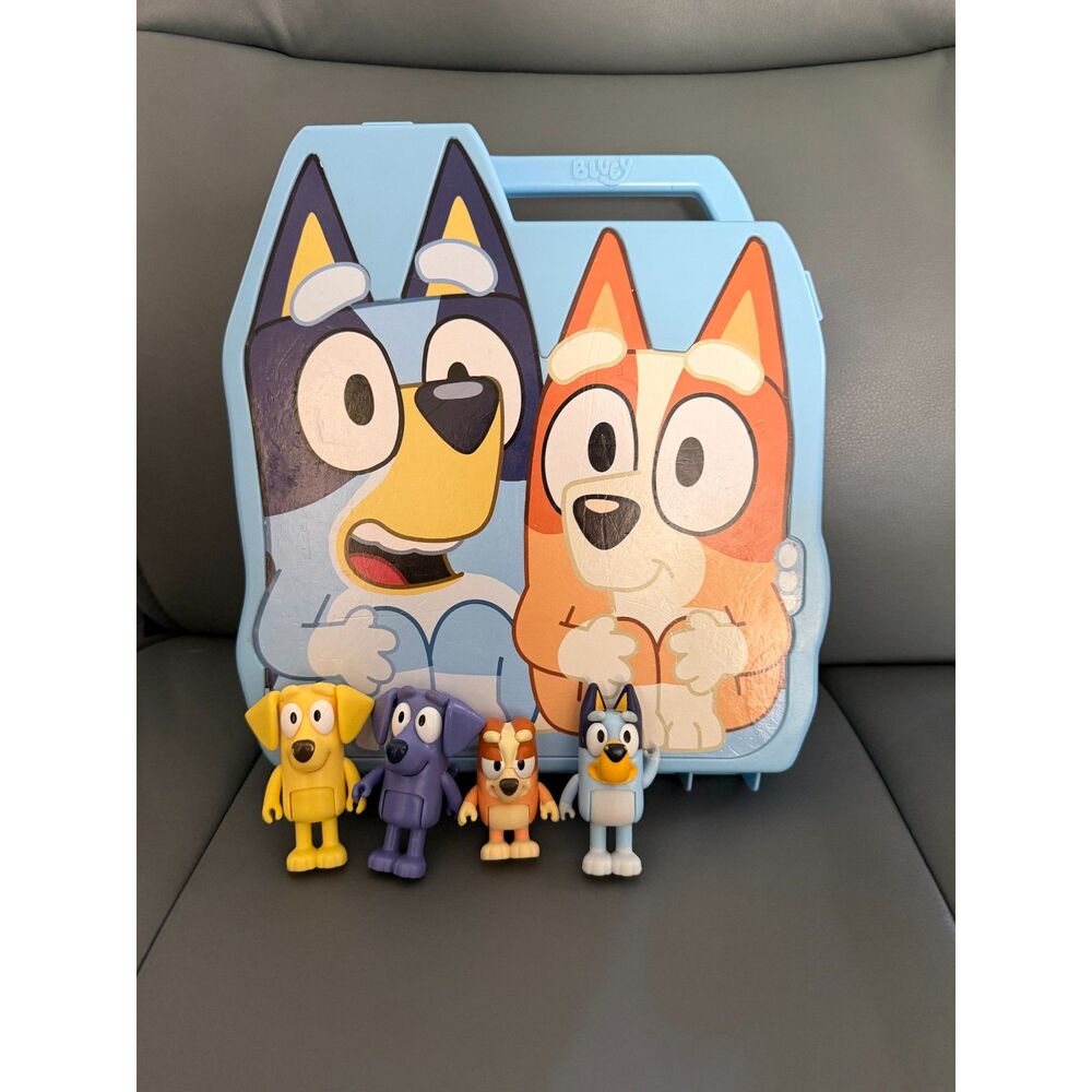 Bluey carrying case with characters